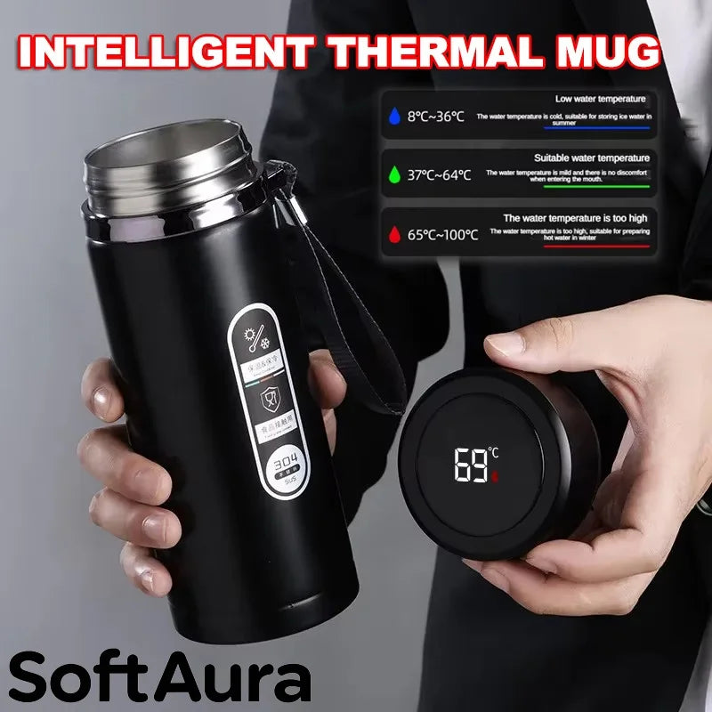 SoftAura Thermofles met LED Temperatuurweergave