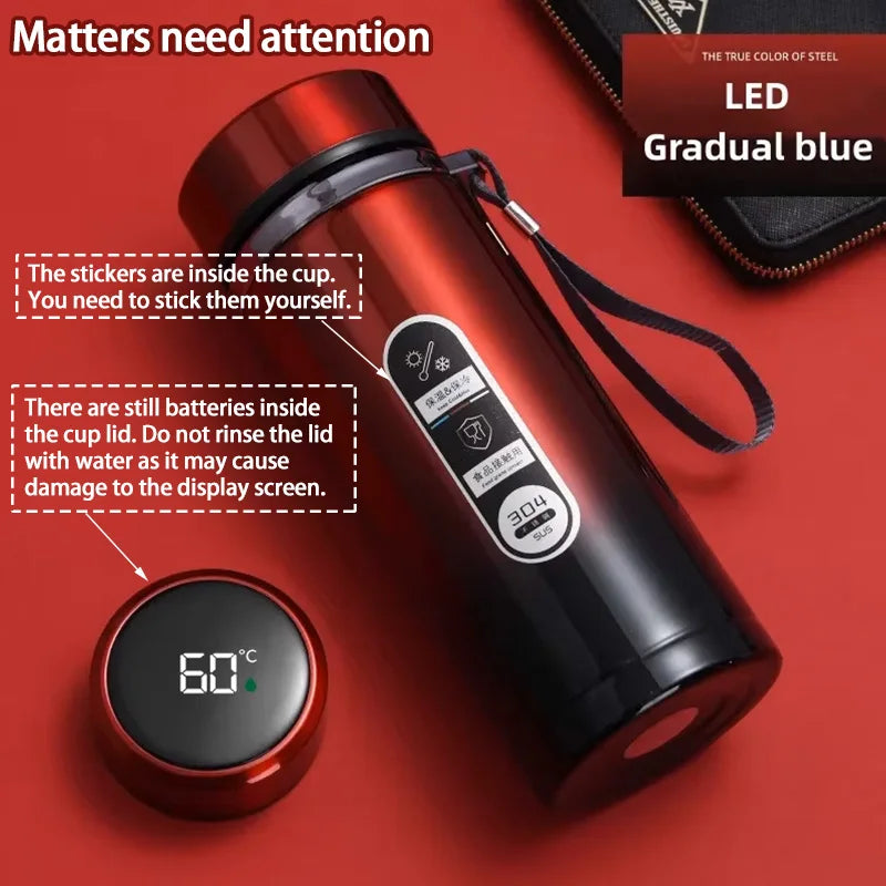 SoftAura Thermofles met LED Temperatuurweergave